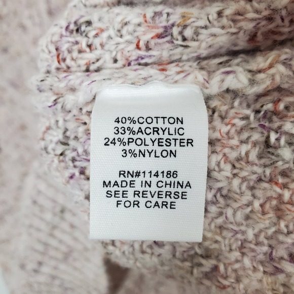 89th + Madison cowl neck sweater tan large - Picture 4 of 5